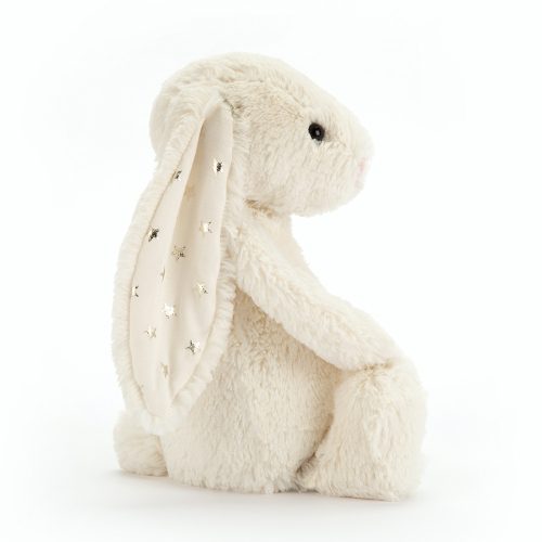 Jellycat fehér plüss nyuszi csillagos fülekkel - Jellycat Bashful Twinkle Bunny