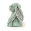 JellyCat zsálya zöld plüss nyuszi virágos fülekkel - Jellycat Blossom Sage Bunny Medium