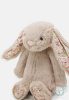 JellyCat bézs plüss nyuszi virágos fülekkel - Blossom Bea Beige Bunny