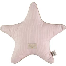 Nobodinoz Aristole pamut  Csillag párna - misty pink