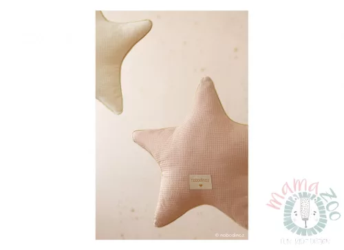 Nobodinoz Aristole pamut  Csillag párna - misty pink
