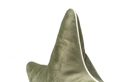 Nobodinoz bársony csillag párna - olive green/ olíva zöld