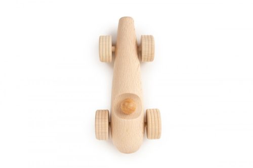 Nobodinoz kis fa versenyautó ajándék táskával