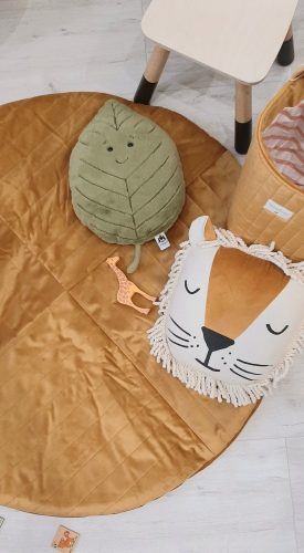 Nobodinoz KILIMANJARO bársony játszószőnyeg - mustársárga