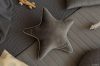 Nobodinoz Velvet star cushion - slate grey