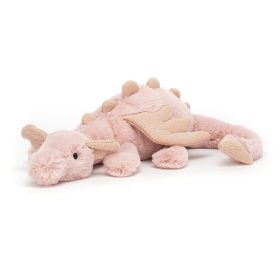   Jellycat rózsaszín plüss sárkány 30 cm - Jellycat Rose Dragon Little